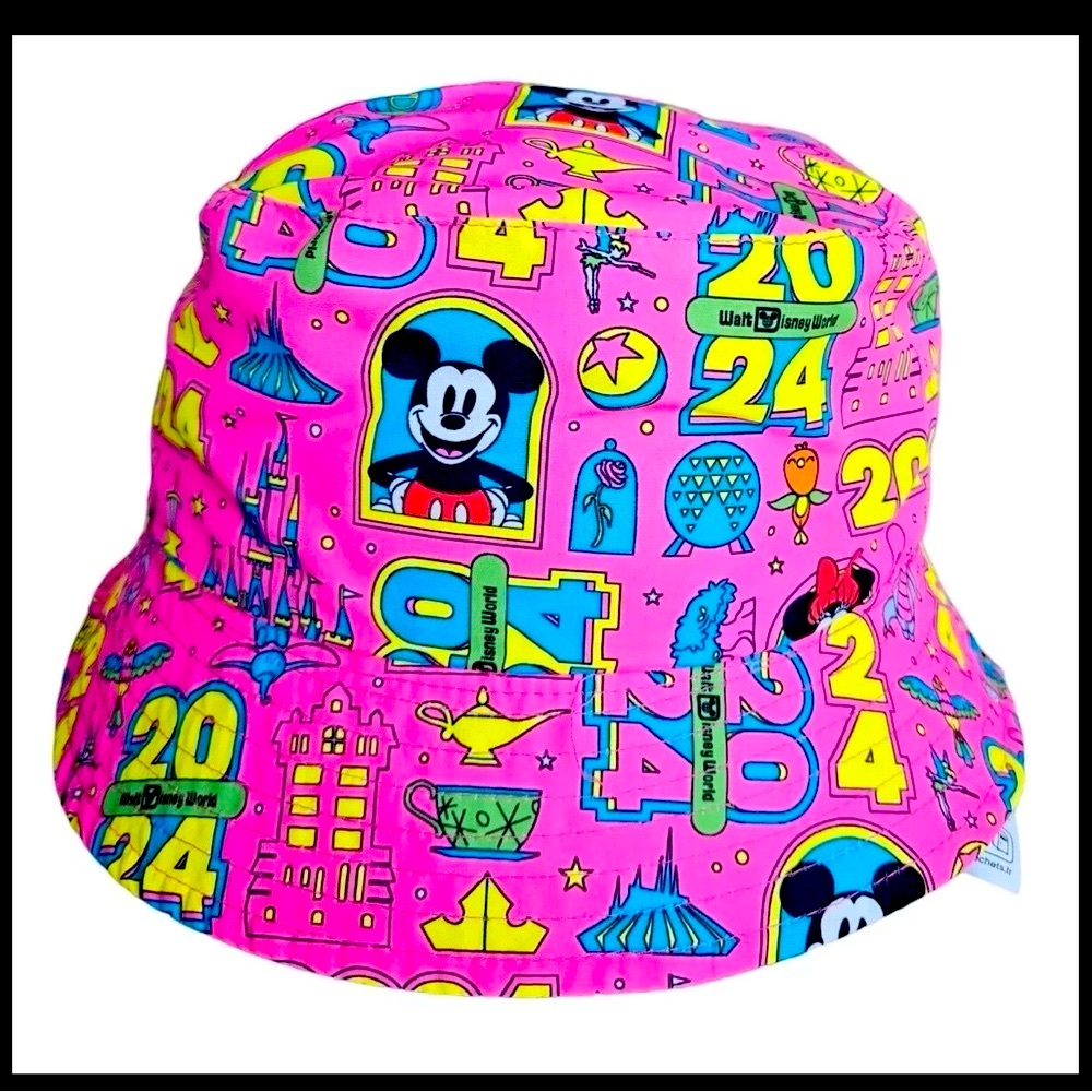 Disney Colorful Reversible Bucket Hat - Blue and Pink